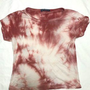 Brandy Melville Pink Tie Dye Tee